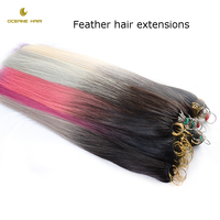 Extensions de cheveux brésiliens Remy en gros, grade 12A, double trame, micro-liens, cheveux humains raides de haute qualité