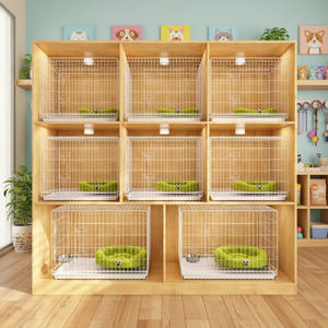 Chenils et maisons pour chiens d'extérieur avec des cages à chiens et des cages pour animaux de compagnie de qualité supérieure, parfaites pour les grands chiens, les chiots et les pensionnats - Product Image 4