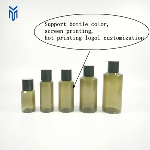 Bán buôn 50ml 75ml <span class=keywords><strong>100ml</strong></span> 150ml 200ml dốc vai màu xanh lá cây chai nhựa trang điểm Remover chai sữa rửa mặt Chai Mực - Product Image 2