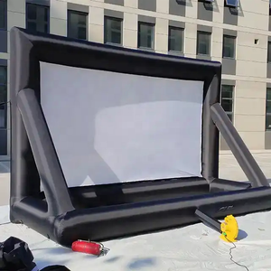 Pantalla de Proyección Inflable de 16 Pies, Tela Oxford con Soplador de Aire, Tela de Cristal Negra, <span class=keywords><strong>Cine</strong></span> al Aire Libre, Publicidad, Fiestas Familiares - Product Image 2