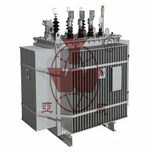 Yawei 3 Phase Oil Immersed Distribution Transformer with Tap Changer Oil Tank Copper Winding 100KVA high voltage transformer