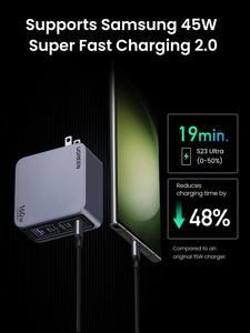 <span class=keywords><strong>Chargeur</strong></span> d'ordinateur portable UGREEN X763 Nexode <span class=keywords><strong>Pro</strong></span> 160W GaN USBC 4 ports PD 3.1 PPS à charge rapide pour <span class=keywords><strong>MacBook</strong></span> <span class=keywords><strong>Pro</strong></span> iPad <span class=keywords><strong>Pro</strong></span> iPhone - Product Image 2