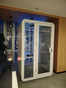 Cabina de Privacidad para Teléfono, Salas de Llamadas Insonorizadas, Cabina Portátil Insonorizada para Oficina y Hogar con Escritorio y Silla - Product Image 4