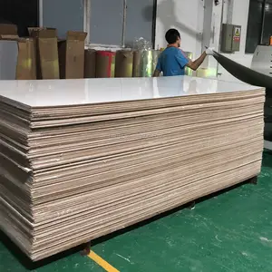 Pasokan Sampel Gratis Pabrik Satu Sisi Putih Mengkilat 3Mm Lembar Kayu Sublimasi Papan Mdf