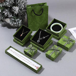 Caja de Joyería Cuadrada de Papel de Color Personalizado de Lujo con Forro de Algodón para Collares, Pendientes, Pulseras y Colgantes, Empaque Personalizado - Product Image 2