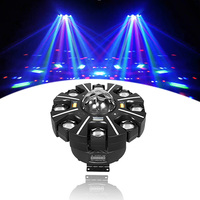 QSE Lighting 240W 8 Bras Aluminium+Plastique Magic Ball Moving Head Light LED RGBW 25CH Ra90 pour Piste de Danse DJ Disco Scène DMX