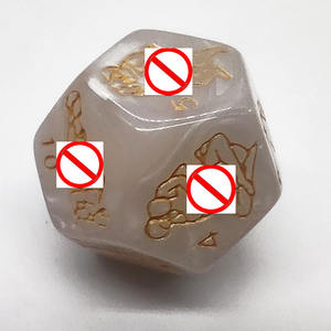 Acryl Veelvlakken Sex Dobbelstenen Set Groothandel Bulk Liefde Bondage Spel Voor Koppels - Product Image 4