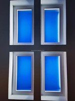 Vente flash : Puits de lumière artificiel intelligent 300x600mm, contrôle par application intelligente, puits de lumière artificiels Tuya Mi Tmall, puits de lumière LED bleu intelligent