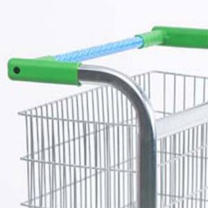 Chariot plat à main galvanisée résistante en métal d'entrepôt avec la structure de maille - Product Image 5