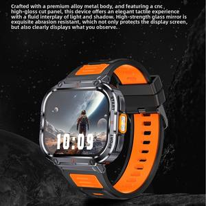 Montre connectée de santé NX <span class=keywords><strong>W10</strong></span> <span class=keywords><strong>Pro</strong></span> avec fonction d'appel, lampe torche, fréquence cardiaque, tension artérielle, multisports en extérieur, appareil photo, écran IPS carré, NFC - Product Image 2