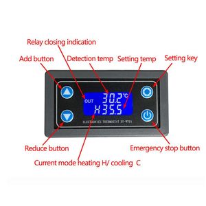 XY-WT01 High Precision <b>Thermostat</b> Module Digital Display Heating and Cooling Temperature <b>Control</b> Board - Product Image 5