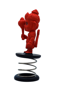 Kesari Hanumanji Funspring - Ídolo Decorativo de Plástico para el Hogar, el Tablero del Automóvil y Regalos Festivos - Product Image 4
