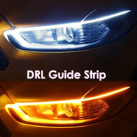 Tiras de luz de coche Flexible Auto superficie señal de giro freno DRL Led Luz de circulación diurna accesorios de coche Luces Para Carro