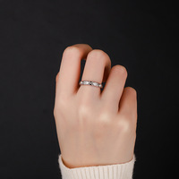 Bijoux en moissanite de haute qualité 0,3 CTW couleur D, anneaux de fiançailles et de mariage en argent sterling 925 pour femmes, cadeaux