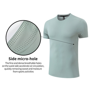 Magliette da Allenamento per Uomo, T-Shirt Sportive Traspiranti, Maglia Personalizzata Senza Cuciture per Corsa e Palestra - Product Image 5