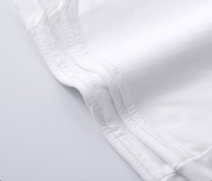 T-shirt in puro cotone 230g di alta qualità lavorata a maglia a maniche corte summer street pure white t-shirt da uomo per coppia di <span class=keywords><strong>vestiti</strong></span> - Product Image 4