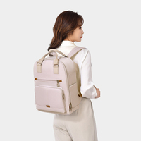 Sac à dos professionnel étanche Fuliya avec logo personnalisé, sac à dos décontracté résistant à l'eau pour étudiants, ordinateur portable, pour maman, travail, école