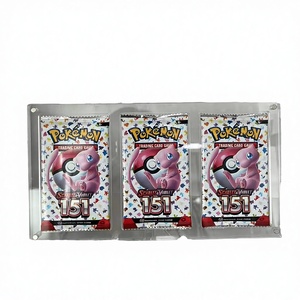Boîte de présentation pour <span class=keywords><strong>cartes</strong></span> Pokémon originales en acrylique transparent personnalisées TCG, 1ère édition, paquets de boosters anglais, sac d'amélioration One Piece - Product Image 4