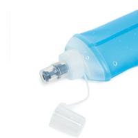 Gourde souple pliable en TPU pour la course à pied, avec couvercle, pour le camping et les sports de plein air
