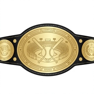 เข็มขัดแชมป์เบสบอลมืออาชีพสั่งทำพิเศษ เข็มขัด MMA UFC หนังแท้ - Product Image 1