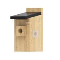 Caméra nichoir AI à énergie solaire 5MP avec surveillance de la faune à 24/7, suivi du nid à vision nocturne et visualisation de la mangeoire à oiseaux HD