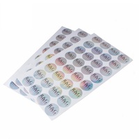 Etiqueta Personalizada Tamaño Carta A4, Etiqueta de Vinilo para Velas, Hoja Holográfica, Adhesivo Impermeable y Resistente al Aceite, Código de Barras para Impresión