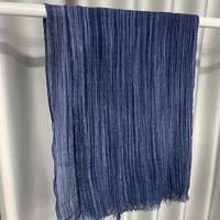 Écharpe en voile de coton, châle en viscose, châle en pashmina, hijab pour femmes, hijab de Dubaï, rayé, froissé