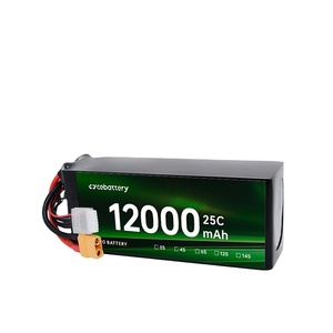Batería de Alta Calidad 10000mah 12000mah 20C 6S 8S 12S 22.2v 29.6V con Alta Tasa de Descarga para Drones 10000mah-6S y 12000mah - Product Image 1