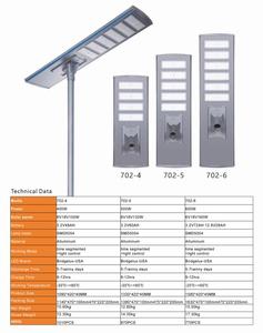 Lampadaire Solaire à Contrôle par Minuterie avec Tarif Transparent, Indice de Protection IP65, Puissance 300W/400W/500W <span class=keywords><strong>pour</strong></span> <span class=keywords><strong>l</strong></span>'<span class=keywords><strong>Éclairage</strong></span> des Espaces Publics - Product Image 4
