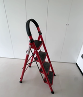 Nouvelle chaise-échelle domestique à 3 marches, pliable, avec main courante