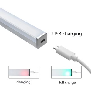 29.7CM 20-<b>LEDs</b> Motion <b>Sensor</b> <b>Light</b> Bar Portable USB Rechargeable Kitchen Cupboard Wardrobe Closet Stairs Bed Desk <b>Light</b> - Product Image 2