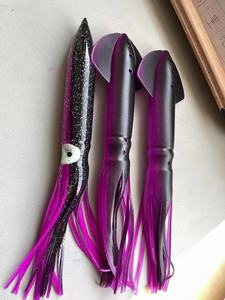 Leurre de pêche au calmar Noctilucence de simulation lumineuse de 30cm/11.81 pouces avec oreille - Product Image 4