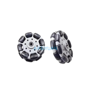 Venda quente 360 ° Movimento Omnidirecional 125mm PU <span class=keywords><strong>Omni</strong></span> Roda 2LR-125 Gery Rodízio Giratório 2LR-125 Poliuretano Preto Omnidirection - Product Image 5