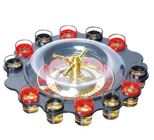 Drinking Game Set Roulette Adult Party Casino Style12 Shot Glasses Gift