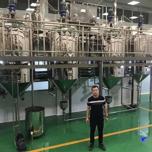 3tpd 5tpd food grade stainless steel deodoriztion dewaxing factionation machine oil refining line for cooking oil making factory