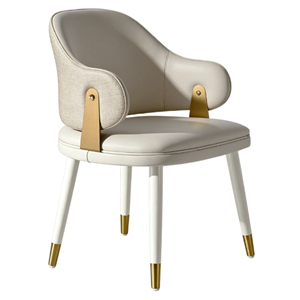 Sedia da Pranzo Moderna <span class=keywords><strong>in</strong></span> <span class=keywords><strong>Legno</strong></span> OEM <span class=keywords><strong>con</strong></span> Rivestimento <span class=keywords><strong>in</strong></span> Pelle, Design Ergonomico, Durevole ed Ecologica per Casa, Hotel, Ufficio, Villa - Product Image 1