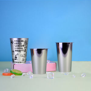 Gobelets en plastique jetables pour boissons, gobelets en plastique métallisé, gobelets en plastique plaqués aluminium - Product Image 4