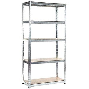 Estantería Galvanizada de Servicio Mediano para Almacenamiento, 5 Niveles (175 kg por Estante), Capacidad para Taller, Cobertizo u Oficina - Product Image 1