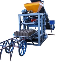 Machine automatique de fabrication de briques et de pavés en ciment haute capacité QT4-23A avec composants à engrenages