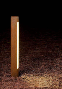 Lámpara de bolardo LED de acero corten resistente a la intemperie para iluminación de entradas y paisajes - Product Image 3