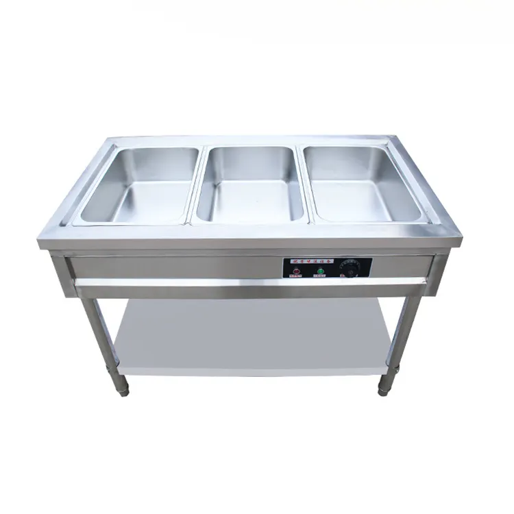 Lecon Chauffe-plats électrique Bain Marie en acier inoxydable Bain Marie Chauffe-plats Équipement de restauration