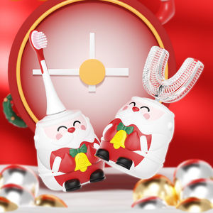 Black friday <span class=keywords><strong>Top</strong></span> vente père noël conception enfants usage domestique blanchiment des dents U forme IPX7 <span class=keywords><strong>brosse</strong></span> à dents électrique étanche - Product Image 4
