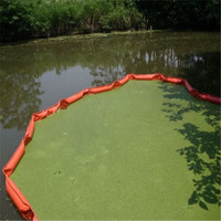 Barrière anti-pétrole en PVC, flotteur solide, utilisé pour la confinement des déversements de pétrole en mer, les quais de navires et les dépôts de pétrole