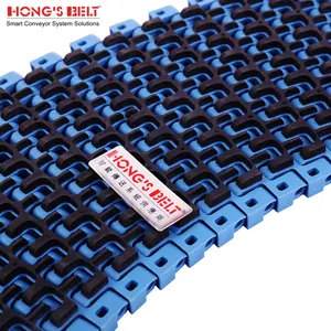 Hongsbelt HS-500EL Rubber POM Transportador Modular Belt Para Indústria De Bebidas