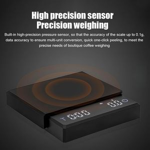 Báscula Digital Recargable con Temporizador para Café, Alimentos y Cocina, con Puerto USB y Función de Pesaje de Tiempo - Product Image 2