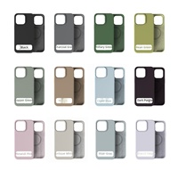 Étui en silicone liquide de luxe antichoc avec anneau magnétique, couleur unie, compatible avec les modèles 16/17 Air/15 Pro Max/14 Plus