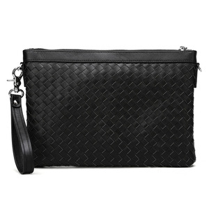Pochette da lavoro in vera <span class=keywords><strong>pelle</strong></span> all'ingrosso di Design di moda pochette da uomo in vera <span class=keywords><strong>pelle</strong></span> <span class=keywords><strong>nera</strong></span> da polso - Product Image 2