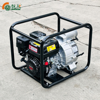 Pompa Air Bertekanan Tinggi 3 Inci Mesin Bensin Pompa Air Mesin Kecil Berbahan Bakar Bensin