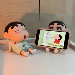 Tytopone Anime japonés Crayon Shin-Chan hecho a mano bata de dormir soporte de teléfono salvaje nuevo asistente modelo estatuilla de resina - Product Image 2
