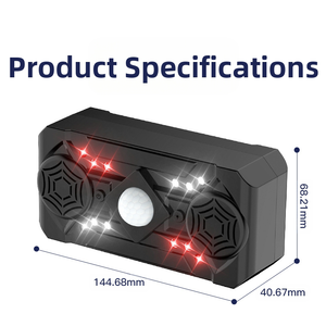 OMNI penangkap produk ultrasonik, dalam ruangan, ultrasonik, penolak hama, speaker ganda + lampu LED + Sensor gerak <span class=keywords><strong>PIR</strong></span> - Product Image 3
